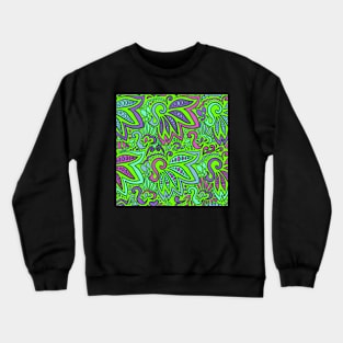 Lime Cool Paisley Crewneck Sweatshirt